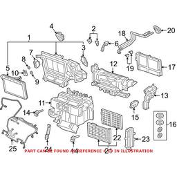 Audi HVAC Heater Hose Outlet Tube Hardware Kit 4M0898037B